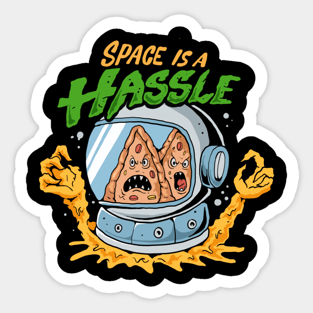 space is a hassle Sticker by FUNRECT